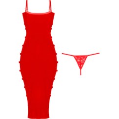 تصویر لباس خواب فانتزی زنانه شباهنگ مدل OSCAR رنگ قرمز 