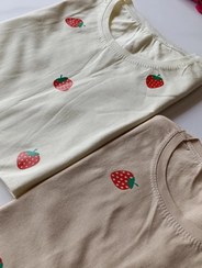 تصویر تیشرت زنانه توت فرنگی 