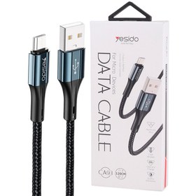 تصویر کابل میکرو یو اس بی فست شارژ Yesido CA93 2.4A VOOC QC PD 1.2m Yesido CA93 2.4A 1.2m Micro USB Fast Charcing Cable