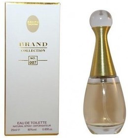 تصویر عطر جیبی زنانه برند کالکشن مدل دیور جادور کد 007 حجم 25 میلی لیتر Brand Collection Dior Jadore For Woman no.007 , 25ml