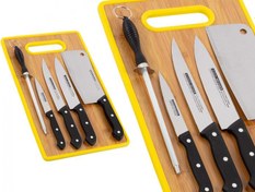 تصویر ست 6 عددی چاقو و تخته گوشت KOCHMESSER 