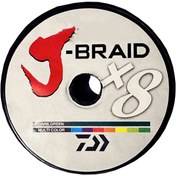 تصویر نخ ماهیگیری ابریشمی دایوا 8x ده رنگ 100 متری 