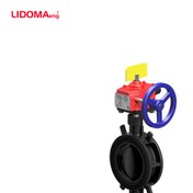 تصویر شیر پروانه ای آتش نشانی برند فلوکام Flowcom Wafer Butterfly Valve 