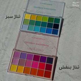 تصویر پالت سایه چشم ۱۸ رنگ میس لارا مدل Colorful 