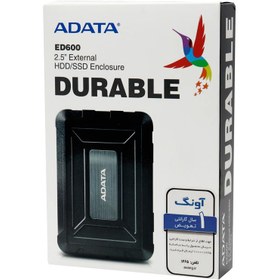 تصویر اکس تبدیل هارد به USB 3.2 هارددیسک ADATA مدل ED600 ا box hard external adata ed600 box hard external adata ed600