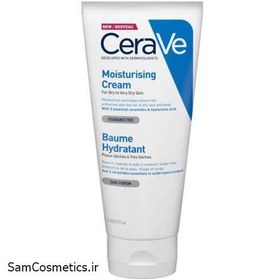 تصویر کرم مرطوب کننده و آبرسان سراوی CeraVe Moisturising Cream, 177ml