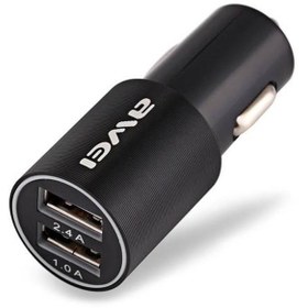 تصویر شارژر فندکی Awei C-100 Awei C-100 dual USB car charger