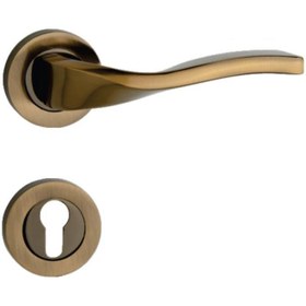 تصویر دستگیره دو تکه مدل رزت - زیتونی 