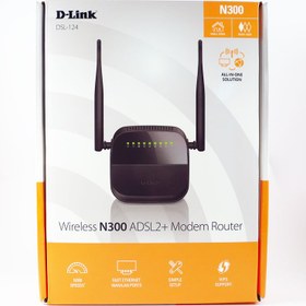 تصویر مودم و روتر ADSL D-Link مدل DSL-124 