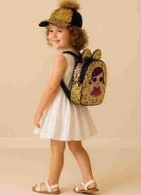 تصویر ست کیف و کلاه پولکی 