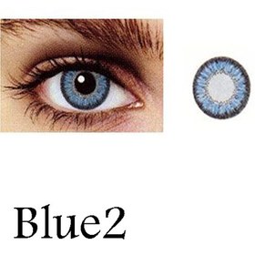 تصویر لنز رنگی چشم آبی آسمانی لاکی لوک مدل  Blue 2 
