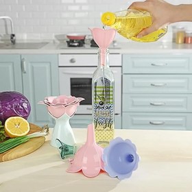 تصویر قیف بسته ۳ عددی مدل Magnolia Funnel Set برند تیتیز پلاستیک ترکیه _ شناسه کالا : AP_9303 Magnolia Funnel Set