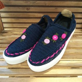 تصویر گیوه طرح سه گل 