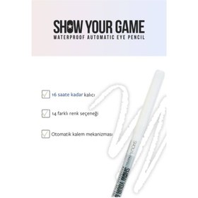 تصویر مداد چشم ژلی پیچی پاستل شماره ۴۰۵ سفید | Show By Pastel Waterproof Gel Eyeliner 405 