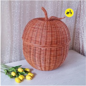 تصویر سبد سیب حصیری استودیو راح 