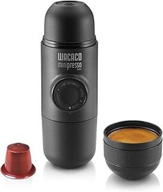 تصویر Wacaco Minipresso NS ، دستگاه اسپرسو قابل حمل ، کپسول های اصلی و سازگار با سازگار با Nespresso ، سازنده قهوه دستی مسافرتی ، به صورت دستی از عمل پیستون عمل می کند Wacaco Minipresso NS, Portable Espresso Machine, Compatible Nespresso Original Capsules and Compatibles, Travel Manual Coffee Maker, Manually Operated from Piston Action