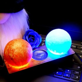 تصویر چراغ خواب گوی نمک 