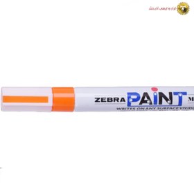 تصویر ماژیک رنگ آمیزی زبرا مدل Paint تک رنگ  نقره ای 
