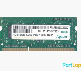 تصویر رم لپ تاپ اپیسر مدل DDR3 PC3-12800S ظرفیت 4 گیگابایت 