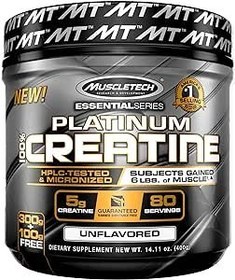 تصویر کراتین پلاتینیوم ۴۰۰ گرمی ماسل تک آمریکا PLATINUM CREATINE