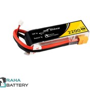 تصویر باتری لیتیوم پلیمر 4 سل Tattu2200mAh 25C 