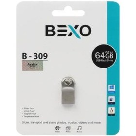 تصویر فلش مموری بکسو مدل B-309 ظرفیت 64 گیگابایت Bexo B-309 Flash Driver 64G