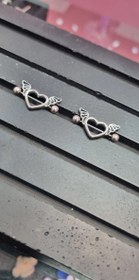 تصویر پیرسینگ نیپل قلب شیطانی 