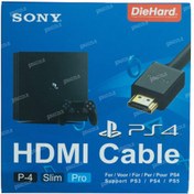 تصویر کابل HDMI مخصوص PS4 اورجینال برند Diehard 