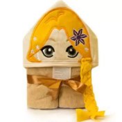 تصویر حوله شنلی عروسکی پودایران طرح گیسوکمند 