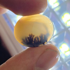 تصویر نگین عقیق شجر قاین معدنی 