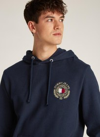 تصویر هودی با لوگوی گرافیکی و یقه گرد برند tommy jeans Graphic Logo Pull Over Hoodie