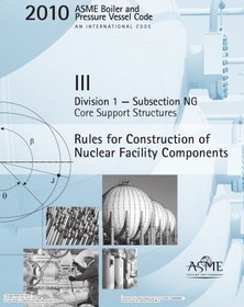 تصویر دانلود کتاب ASME BPVC 2010 - Section III, Division 1, Subsection NG: Core Support Structures کتاب