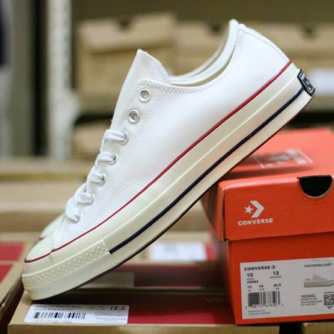 Converse 70s deals white low