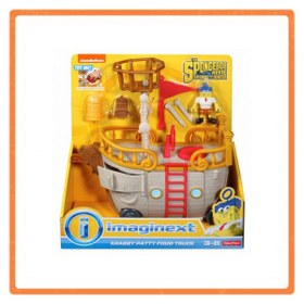 تصویر باب اسفنجی شلوار مکعبی : کشتی حمل غذا باب اسفنجی Fisher-Price Imaginext Nickelodeon SpongeBob SquarePants Krabby Patty Food Truck 