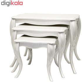 تصویر میز جلو مبلی و عسلی ۴ عددی MDF 