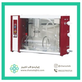 تصویر آب مقطرگیری یکبار تقطیر تمام شیشه ای رایمند طب 