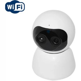 تصویر دوربین مداربسته وایفای بیسیم چرخشی Care cam Dual Lens 2mp 10X WiFi 