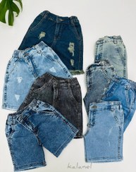 تصویر شلوارک جین بچگانه ترک نه ماه تا هشت سال 