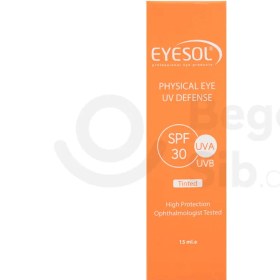 تصویر ضد آفتاب دور چشم رنگی SPF 30 آیسول 15 میلی لیتری 