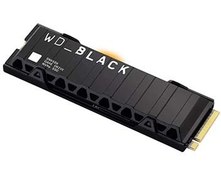تصویر وسترن دیجیتال WD_BLACK 2 ترابایت SN850 NVMe SSD برای کنسول PS5، با هیت سینک Gen4 PCIe، M.2 2280، حداکثر 7000 مگابایت بر ثانیه WDBBKW0020BBK WRSN 