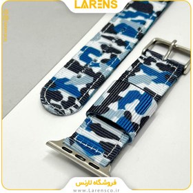 تصویر لارنس | قیمت و خرید بند اپل واچ کانواس Canvas سری 44/42/45mm ارتشي Code 3 