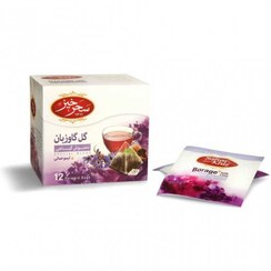 تصویر دمنوش گیاهی گل گاوزبان و لیمو عمانی سحرخیز بسته 12 عددی 