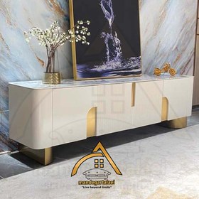 تصویر میز تلویزیون لاکچری مدل فوژن _ خرید مستقیم از تولید کننده Luxury Fusion TV Table