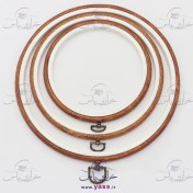 تصویر پک کارگاه گلدوزی ژله ای قهوه ای طرح چوب 3 سایز (بسته 3 عددی) 