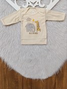 تصویر بلوز نوزادی سایز ۳ تا ۶ ماه طرح اسپرت 