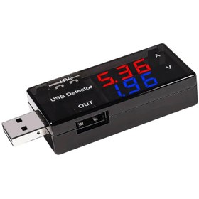 تصویر ماژول تستر و مانیتورینگ شارژ دو خروجی USB Tester Detector 