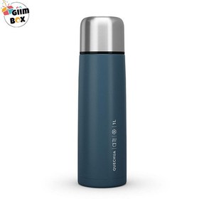 تصویر فلاسک کچوا استیل Quechua Stainless Steel Outdoor Thermos - 1 Liter - Blue 