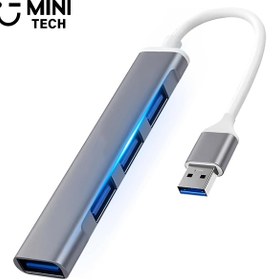 تصویر هاب 4 پورت USB مینی تک 