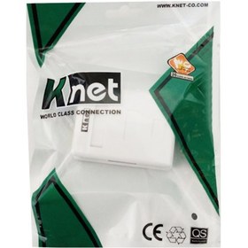 تصویر کیستون باکس کی نت Cat K-Net K-NBSC6U001 Cat6 UTP Single Port Surface Keystone Box