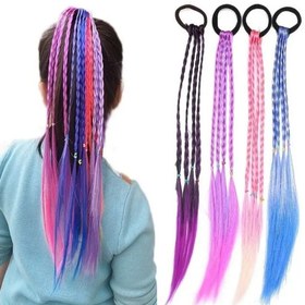 تصویر کش اکستنشن مو بافت رنگی Colored weave hair extensions